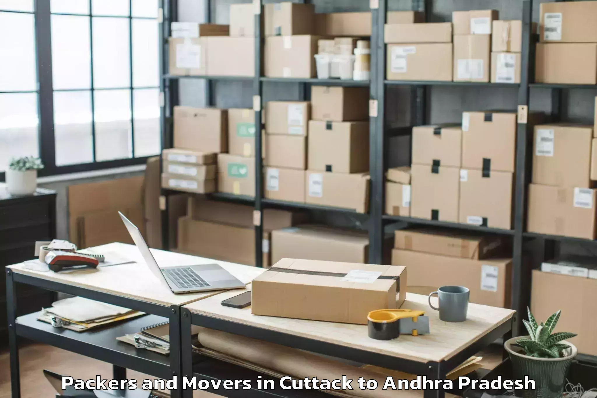 Get Cuttack to Peda Araveedu Packers And Movers